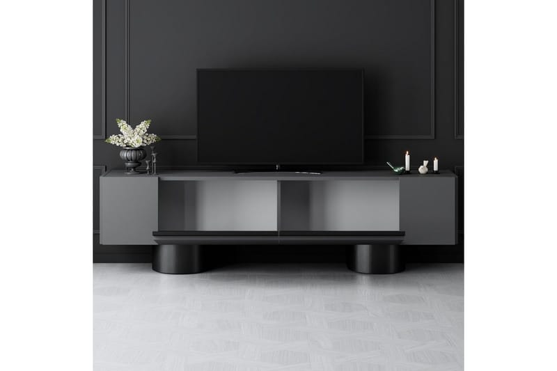 Bohem Tv-bänk 180 cm - Svart/Antracit - Möbler - Vardagsrum - Tv-möbler & mediamöbler - Tv-bänkar