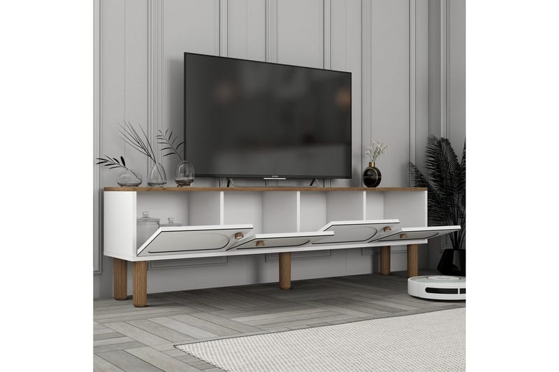 Bohem Tv-bänk 180 cm - Vit - Möbler - Vardagsrum - Tv-möbler & mediamöbler - Tv-bänkar