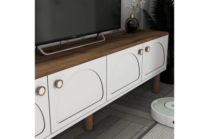 Bohem Tv-bänk 180 cm - Vit - Möbler - Vardagsrum - Tv-möbler & mediamöbler - Tv-bänkar