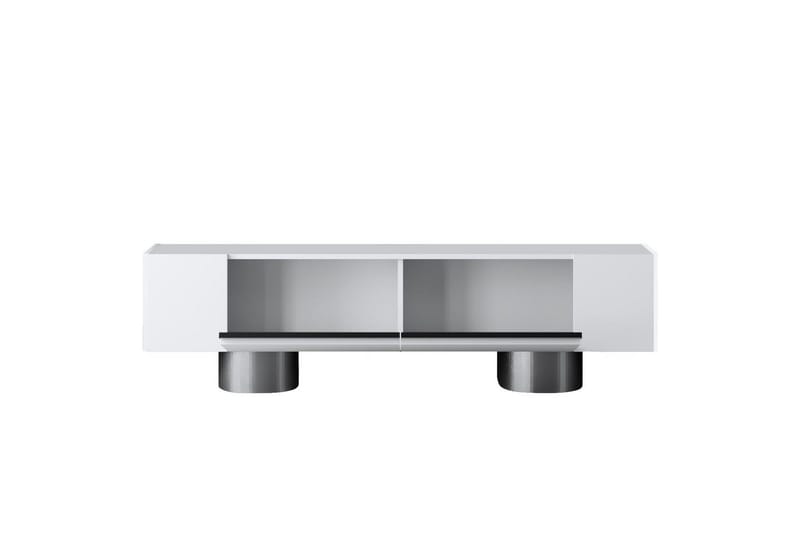Bohem Tv-bänk 180 cm - Vit/Silver - Möbler - Vardagsrum - Tv-möbler & mediamöbler - Tv-bänkar