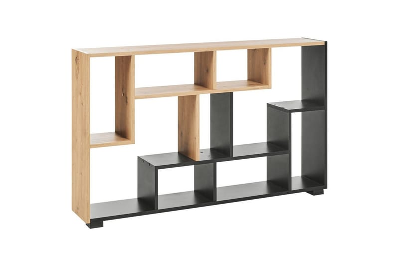 Bokhylla Alma Ljus trä, svart - Ljus trä, svart - Förvaring - Hyllor - Bokhylla