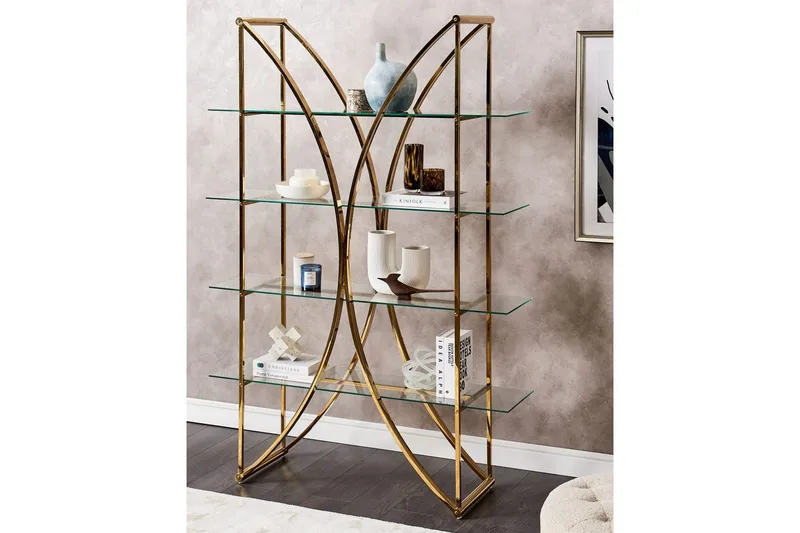 Bokhylla Hollow Guld - Guld - Förvaring - Hyllor - Bokhylla