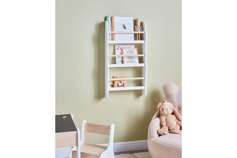 Bokhylla Rigolet Vit, ljust trä - Vit, ljust trä - Förvaring - Hyllor - Bokhylla