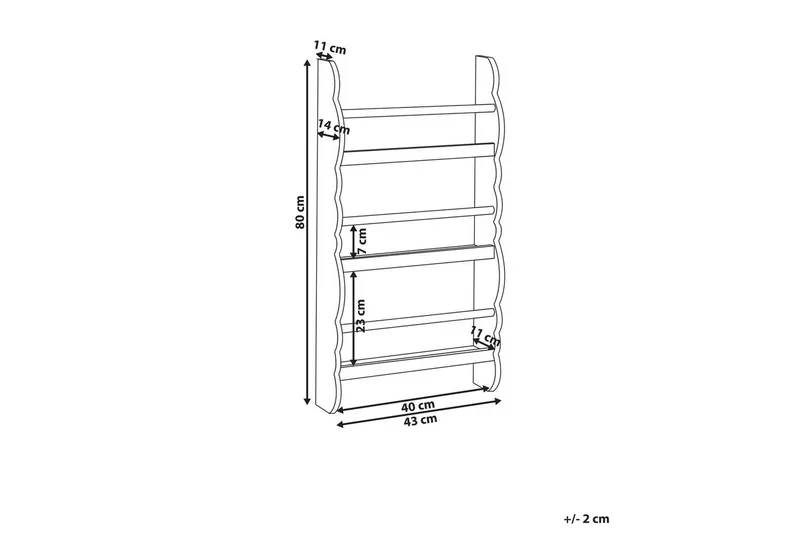 Bokhylla Rigolet Vit, ljust trä - Vit, ljust trä - Förvaring - Hyllor - Bokhylla