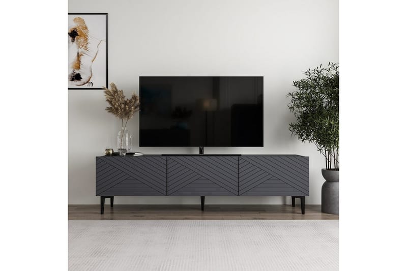 Botswana Tv-bänk 160 cm - Antracit - Möbler - Vardagsrum - Tv-möbler & mediamöbler - Tv-bänkar