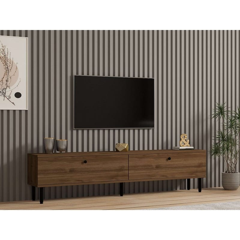 Bravic Tv-bänk 160 cm - Brun - Möbler - Vardagsrum - Tv-möbler & mediamöbler - Tv-bänkar