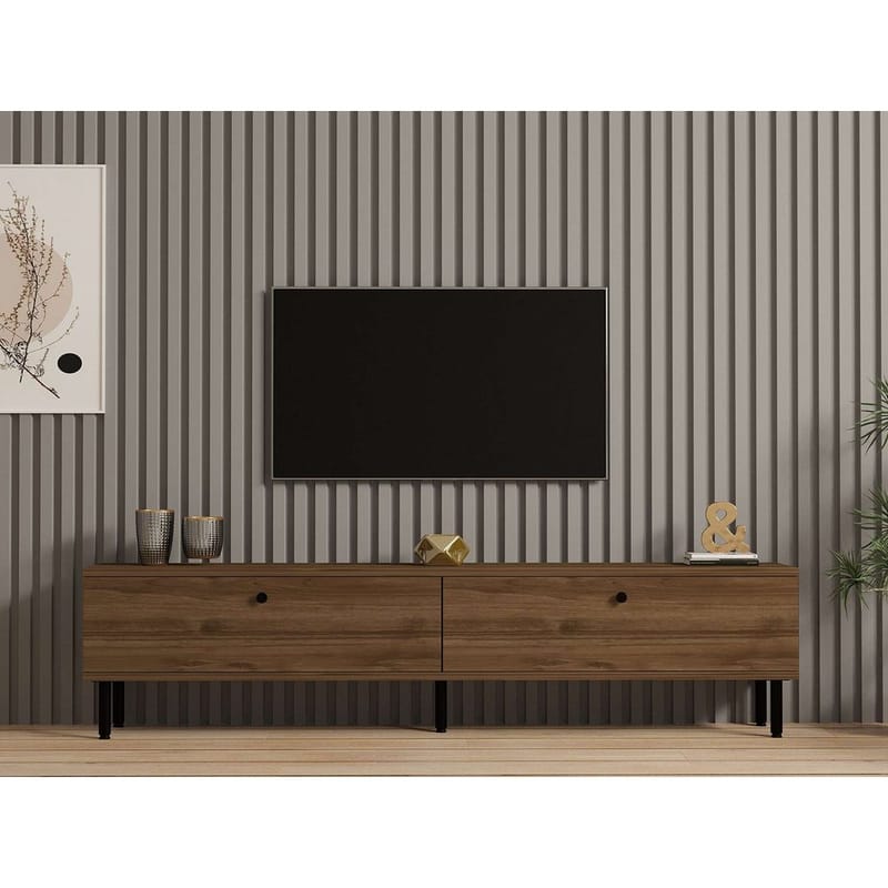 Bravic Tv-bänk 160 cm - Brun - Möbler - Vardagsrum - Tv-möbler & mediamöbler - Tv-bänkar