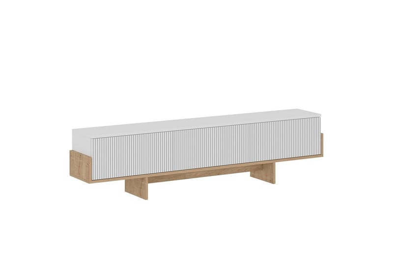 Brin Tv-bänk 180 cm, Natur/Vit
