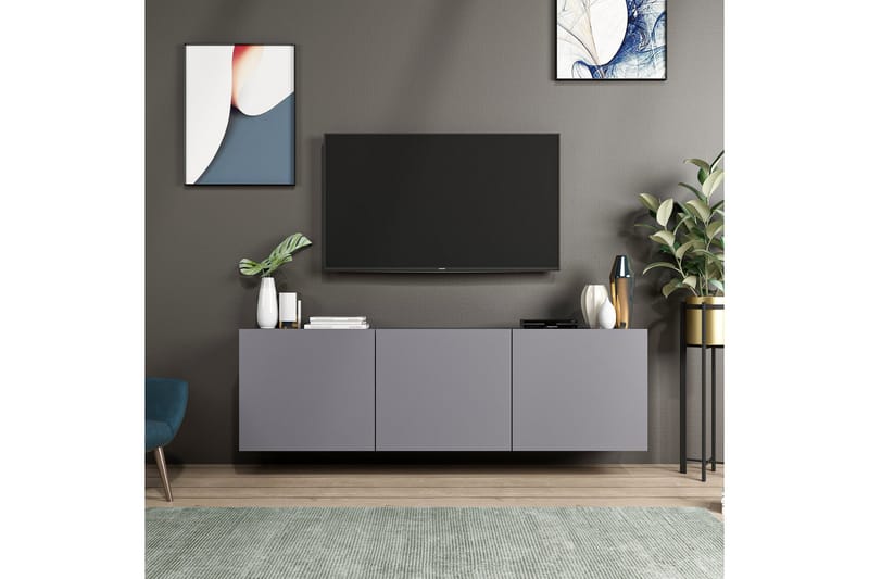 BRUCE Tv-bänk 150x31 cm Svart - Möbler - Vardagsrum - Tv-möbler & mediamöbler - Tv-bänkar