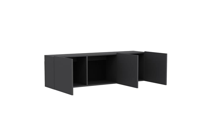 BRUCE Tv-bänk 150x31 cm Svart - Möbler - Vardagsrum - Tv-möbler & mediamöbler - Tv-bänkar