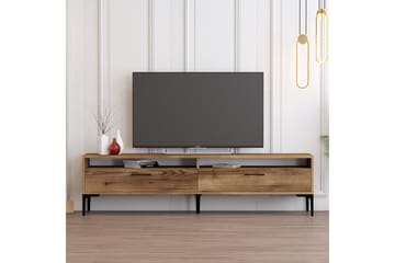 Brutorp Golvstående Tv-bänk 180 cm med Förvaring i Valnöt - Brun - Möbler - Vardagsrum - Tv-möbler & mediamöbler - Tv-bänkar