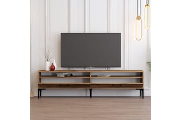 Brutorp Golvstående Tv-bänk 180 cm med Förvaring i Valnöt - Brun - Möbler - Vardagsrum - Tv-möbler & mediamöbler - Tv-bänkar