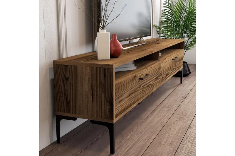 Brutorp Tv-bänk 180 cm - Valnöt - Möbler - Vardagsrum - Tv-möbler & mediamöbler - Tv-bänkar