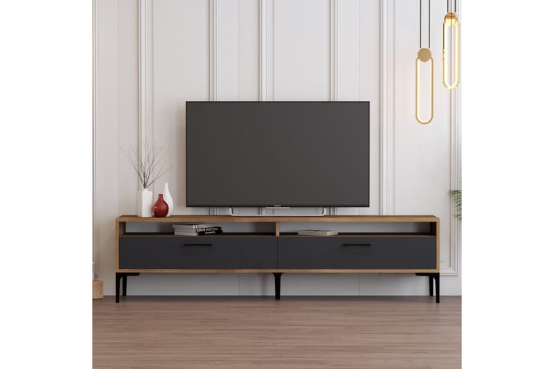 Brutorp Tv-bänk 180 cm - Valnöt/Antracit - Möbler - Vardagsrum - Tv-möbler & mediamöbler - Tv-bänkar