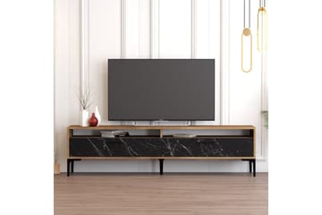 Brutorp Tv-bänk 180 cm - Valnöt/Svart Marmor - Möbler - Vardagsrum - Tv-möbler & mediamöbler - Tv-bänkar