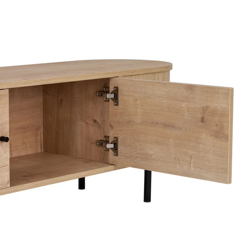 Bryric Tv-bänk 180 cm - Sapphire Oak/Svart - Möbler - Vardagsrum - Tv-möbler & mediamöbler - Tv-bänkar