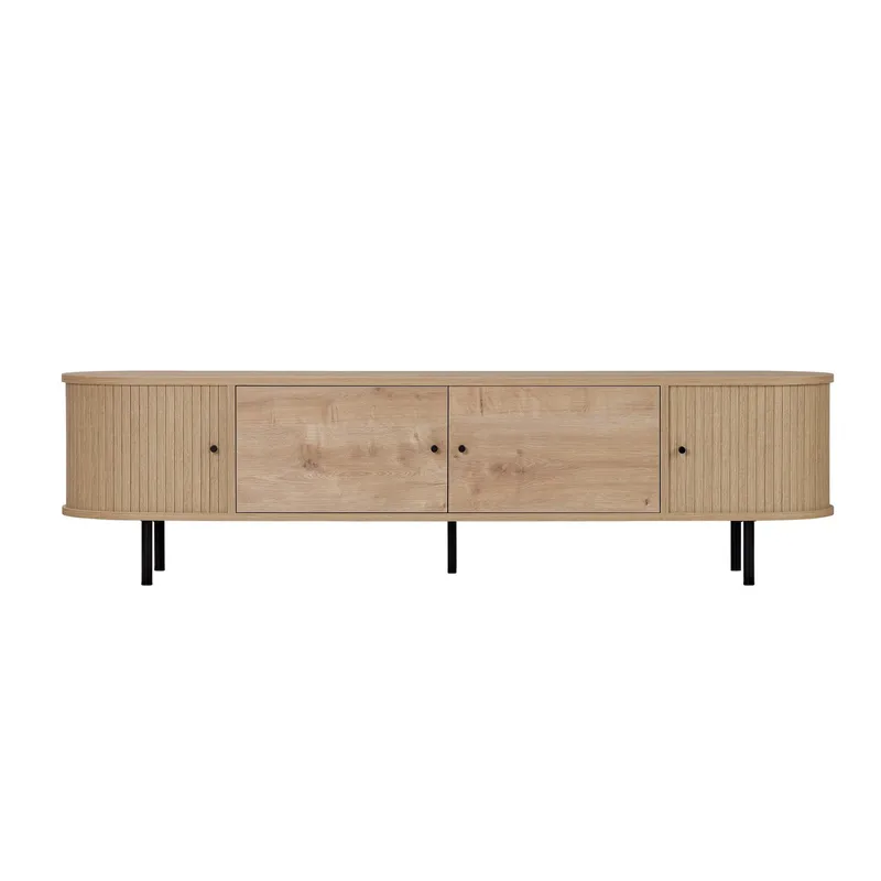 Bryric Tv-bänk 180 cm - Sapphire Oak/Svart - Möbler - Vardagsrum - Tv-möbler & mediamöbler - Tv-bänkar