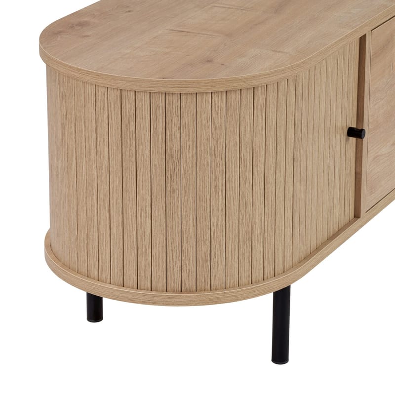 Bryric Tv-bänk 180 cm - Sapphire Oak/Svart - Möbler - Vardagsrum - Tv-möbler & mediamöbler - Tv-bänkar