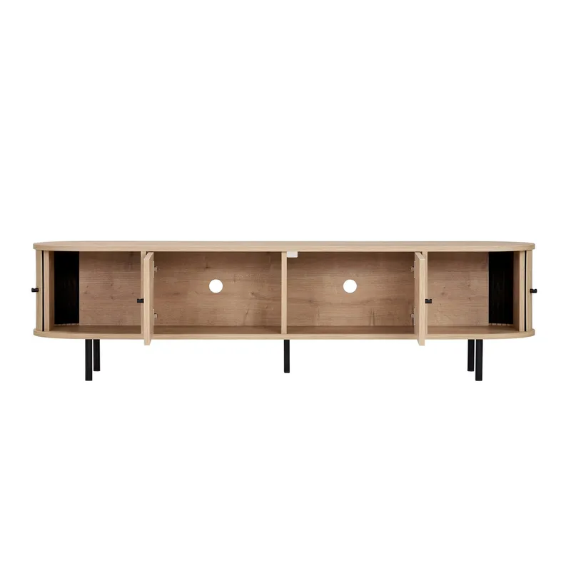 Bryric Tv-bänk 180 cm - Sapphire Oak/Svart - Möbler - Vardagsrum - Tv-möbler & mediamöbler - Tv-bänkar