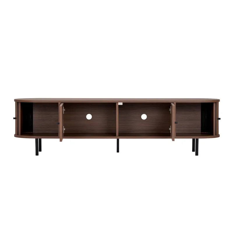 Bryric Tv-bänk 180 cm - Valnöt/Svart - Möbler - Vardagsrum - Tv-möbler & mediamöbler - Tv-bänkar