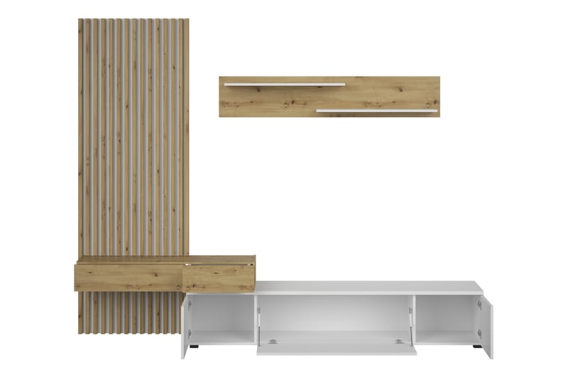 Bunkar Tv-möbelset 250x43 cm - Brun/Svart - Möbler - Vardagsrum - Tv-möbler & mediamöbler - Tv-möbelset