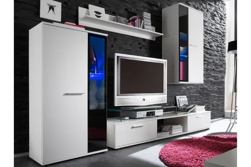 Bunta Tv-möbelset 235x40 cm - Vit - Möbler - Vardagsrum - Tv-möbler & mediamöbler - Tv-möbelset