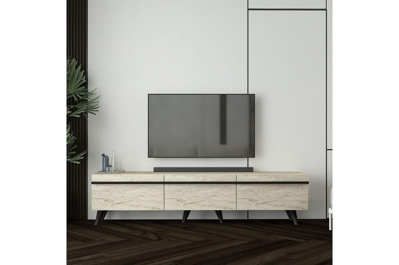 Calna Tv-bänk - Beige - Möbler - Vardagsrum - Tv-möbler & mediamöbler - Tv-bänkar