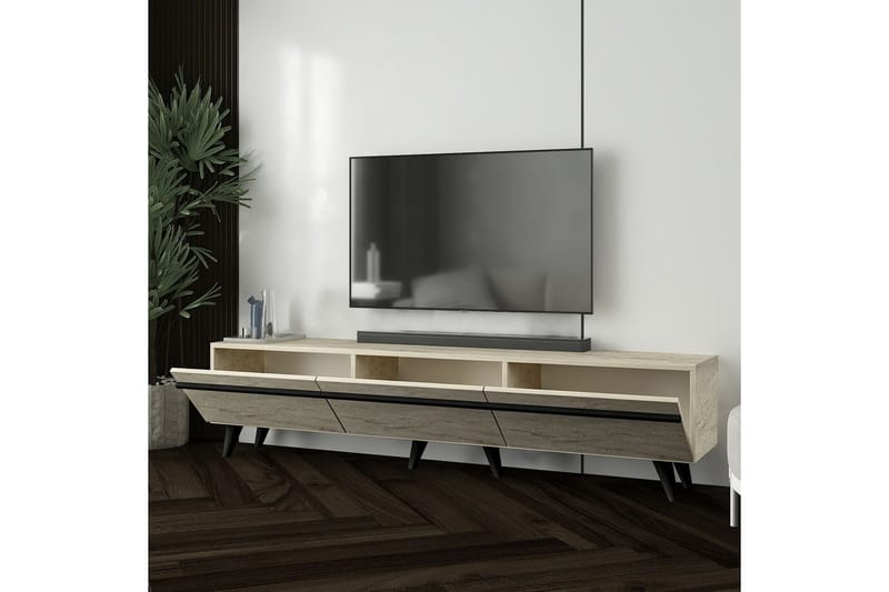 Calna Tv-bänk - Beige - Möbler - Vardagsrum - Tv-möbler & mediamöbler - Tv-bänkar