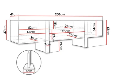 Calvenn Tv-Bänk 200 cm - Möbler - Vardagsrum - Tv-möbler & mediamöbler - Tv-bänkar