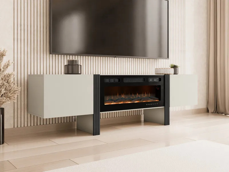 Calvenn Tv-Bänk Eldstad 200 cm - Möbler - Vardagsrum - Tv-möbler & mediamöbler - Tv-bänkar