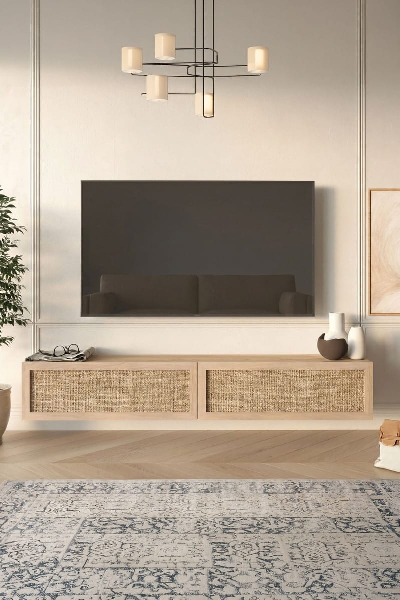 Canto TV-bänk 180x29,6x29,8 cm - Ek - Möbler - Vardagsrum - Tv-möbler & mediamöbler - Tv-bänkar