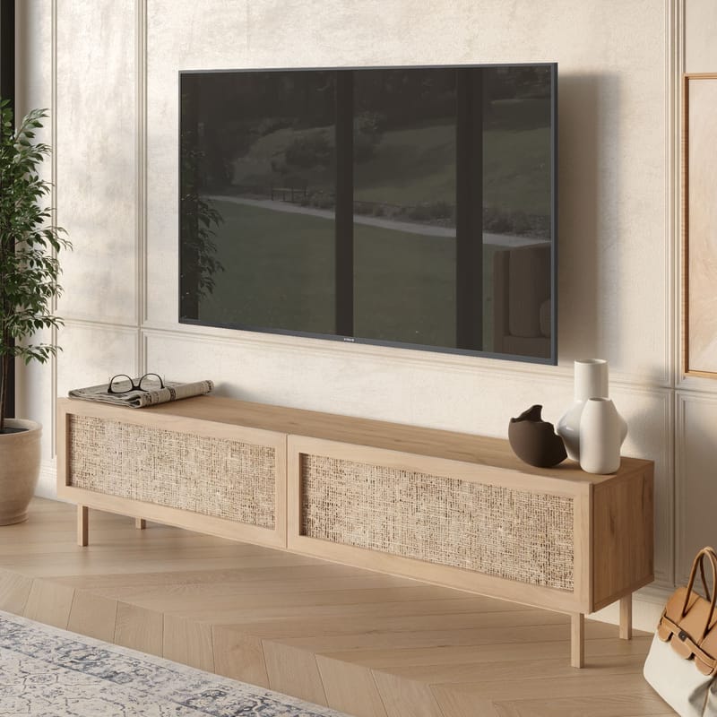 Canto TV-bänk 180x43,3x31,6 cm - Ek - Möbler - Vardagsrum - Tv-möbler & mediamöbler - Tv-bänkar