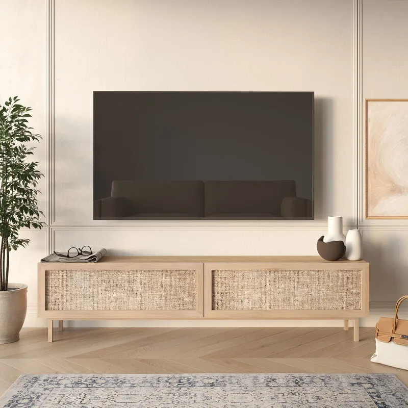 Canto TV-bänk 180x43,3x31,6 cm - Ek - Möbler - Vardagsrum - Tv-möbler & mediamöbler - Tv-bänkar