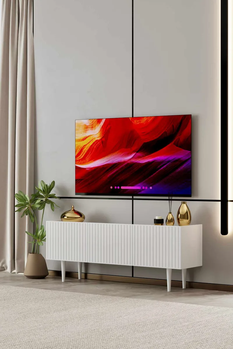 Capella TV-bänk 120x50x29 cm - Vit - Möbler - Vardagsrum - Tv-möbler & mediamöbler - Tv-bänkar