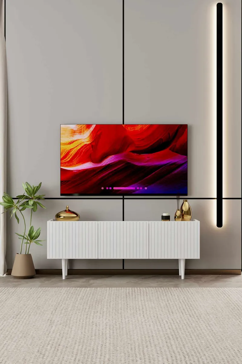 Capella TV-bänk 120x50x29 cm - Vit - Möbler - Vardagsrum - Tv-möbler & mediamöbler - Tv-bänkar