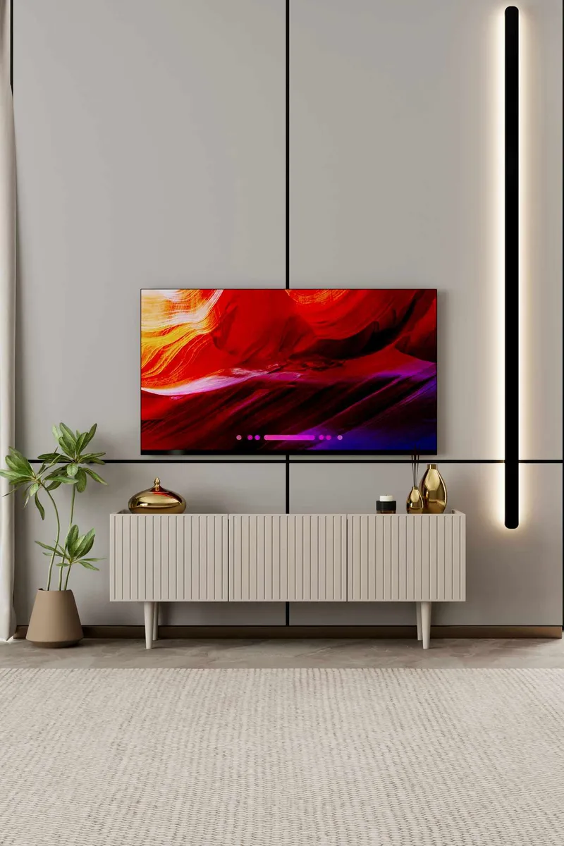 Capella TV-bänk 140x50x29 cm - Sandsten - Möbler - Vardagsrum - Tv-möbler & mediamöbler - Tv-bänkar