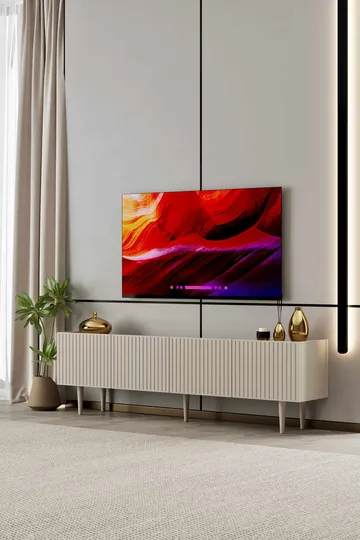 Capella TV-bänk 160x50x29 cm - Sandsten - Möbler - Vardagsrum - Tv-möbler & mediamöbler - Tv-bänkar