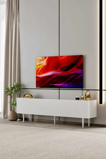 Capella TV-bänk 160x50x29 cm - Vit - Möbler - Vardagsrum - Tv-möbler & mediamöbler - Tv-bänkar