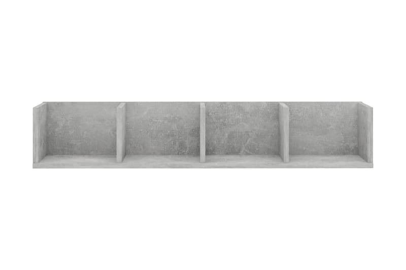 CD-hylla betonggrå 100x18x18 cm spånskiva - Grå - Möbler - Vardagsrum - Tv-möbler & mediamöbler - CD hyllor & DVD hyllor
