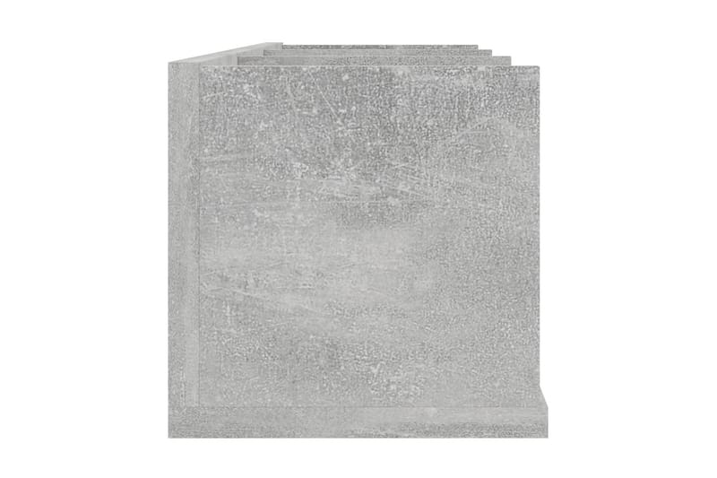 CD-hylla betonggrå 75x18x18 cm spånskiva - Grå - Möbler - Vardagsrum - Tv-möbler & mediamöbler - CD hyllor & DVD hyllor