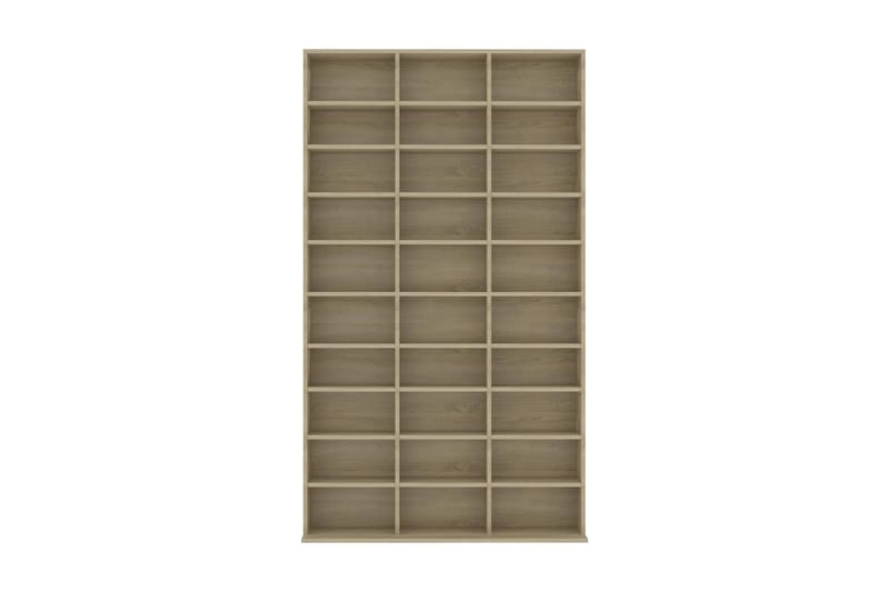 CD-hylla sonoma-ek 102x23x177,5 cm spånskiva - Brun - Möbler - Vardagsrum - Tv-möbler & mediamöbler - CD hyllor & DVD hyllor