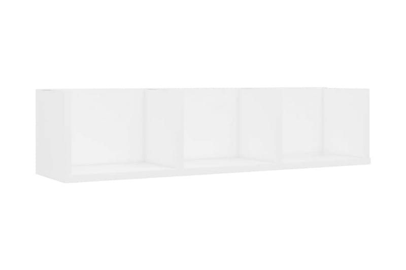 CD-hylla vit 75x18x18 cm spånskiva - Vit - Möbler - Vardagsrum - Tv-möbler & mediamöbler - CD hyllor & DVD hyllor