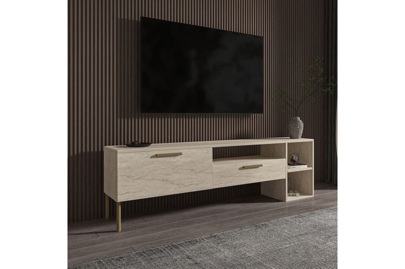 Chaclla Tv-bänk 150 cm - Beige - Möbler - Vardagsrum - Tv-möbler & mediamöbler - Tv-bänkar