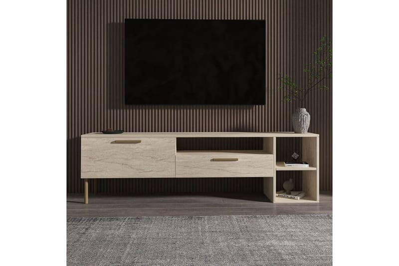 Chaclla Tv-bänk 150 cm - Beige - Möbler - Vardagsrum - Tv-möbler & mediamöbler - Tv-bänkar