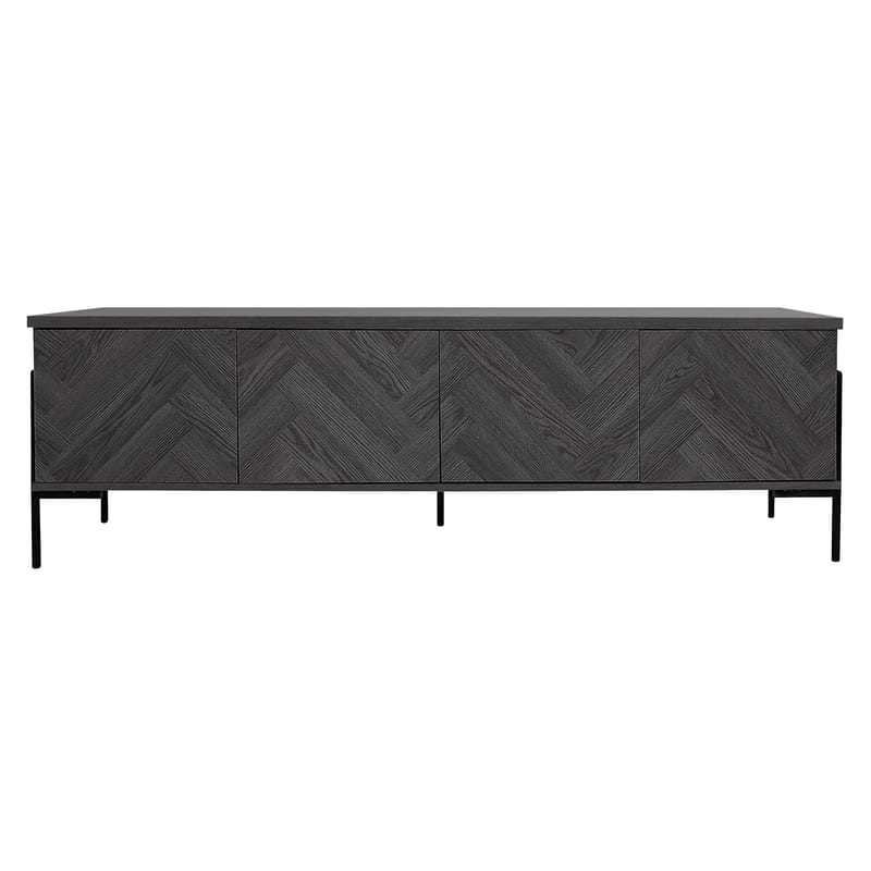 Charlene Tv-bänk 175 cm - Grå fiskbensek / grå ek - Möbler - Vardagsrum - Tv-möbler & mediamöbler - Tv-bänkar