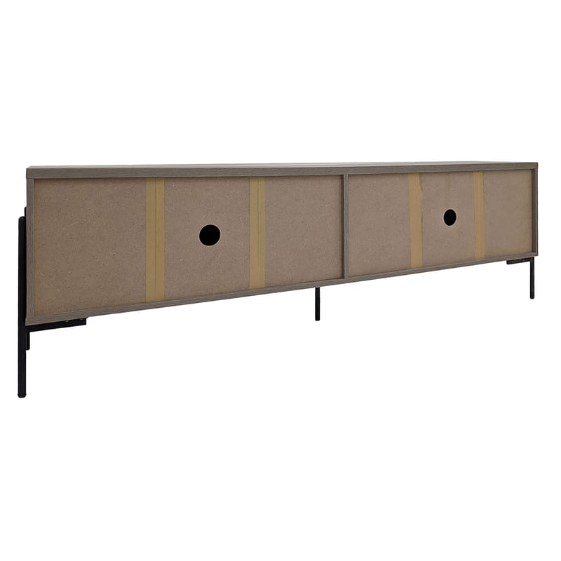Charlene Tv-bänk 175 cm - Vit fiskbensek / vit ek - Möbler - Vardagsrum - Tv-möbler & mediamöbler - Tv-bänkar