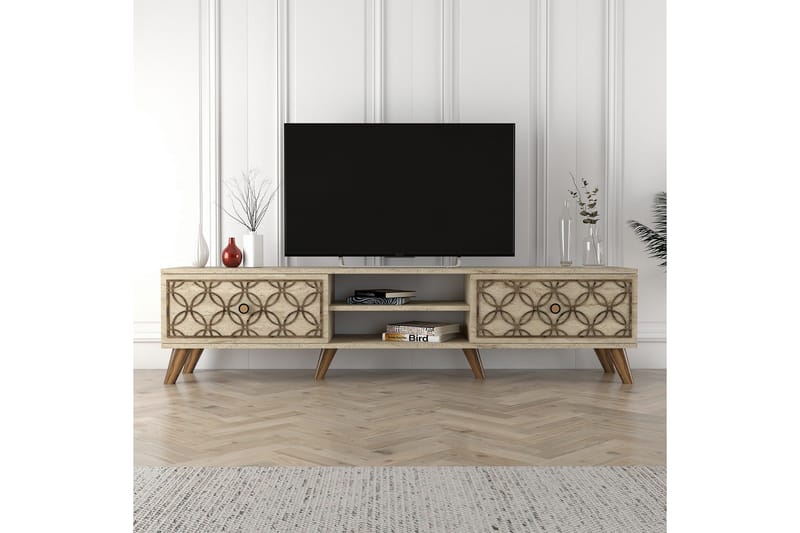 Chass Tv-bänk 180 cm - Beige - Möbler - Vardagsrum - Tv-möbler & mediamöbler - Tv-bänkar