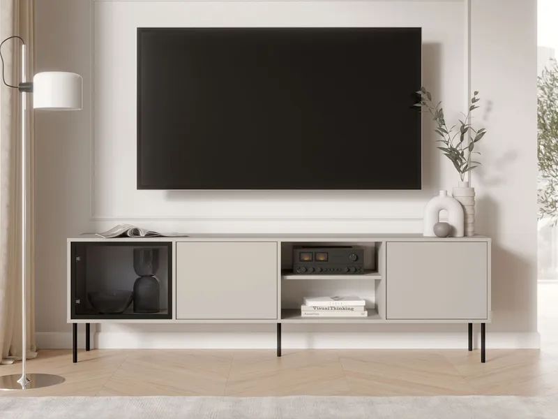 Claven Tv-bänk 201 cm - beige - Möbler - Vardagsrum - Tv-möbler & mediamöbler - Tv-bänkar