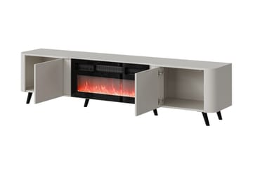 Clement Tv-bänk 200 cm - Svart/Brun - Möbler - Vardagsrum - Tv-möbler & mediamöbler - Tv-bänkar