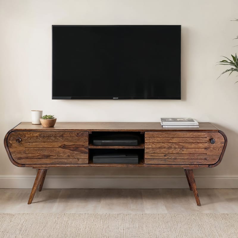 Coreri TV-bänk 160 cm - Mörkbrun - Möbler - Vardagsrum - Tv-möbler & mediamöbler - Tv-bänkar